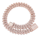 TOPGRILLZ 20mm Miami Baguette Zircon Prong Set Box Clasp Cuban Chains Necklace For Men Hip Hop Iced Out Bling Rapper Jewelry - THE PLACE TO BE !!