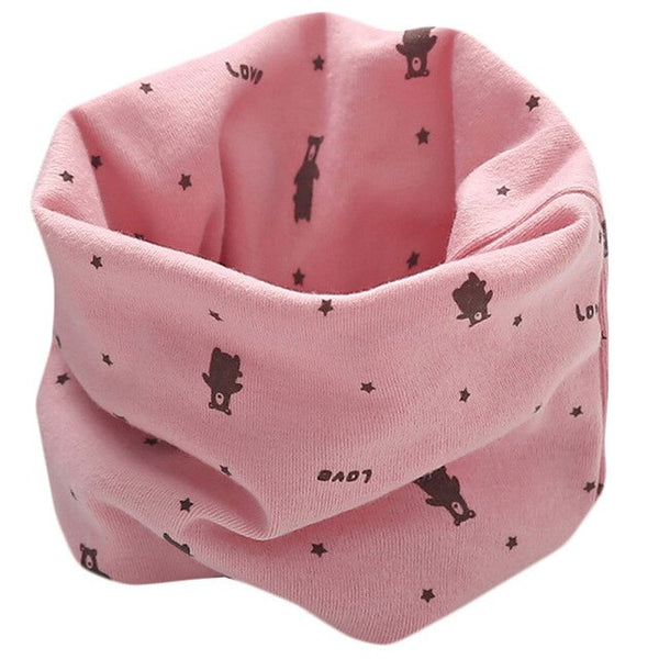 Spring Autumn Children's Cotton Scarf Baby Kids Scarf Winter Boys Girls Cartoon Scarves Child Collar O Ring Magic Neckerchief