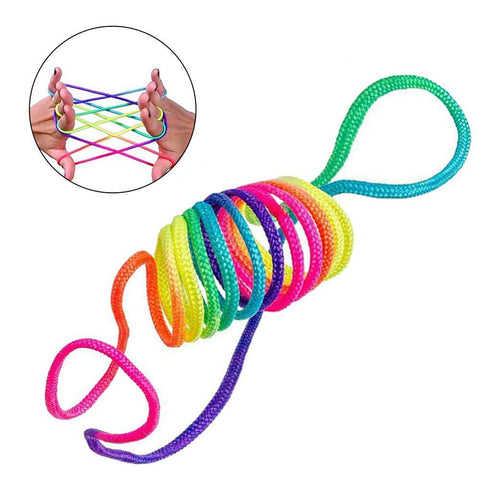 Kids Rainbow Colour Fumble Finger Thread Rope String Game Developmental Toy  Puzzle Educational Game for Children Kids - THE PLACE TO BE !!