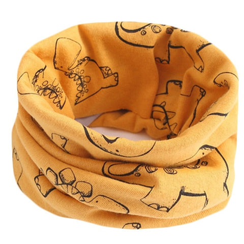 Spring Autumn Winter Children Cotton Scarf For 0-10 Years Old Kids Boy Girl Neck Collar Baby Cartoon Scarves Fashion Warm Collar
