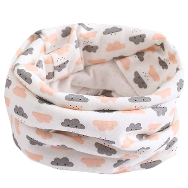 Spring Autumn Winter Children Cotton Scarf For 0-10 Years Old Kids Boy Girl Neck Collar Baby Cartoon Scarves Fashion Warm Collar