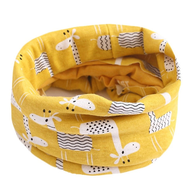 Spring Autumn Winter Children Cotton Scarf For 0-10 Years Old Kids Boy Girl Neck Collar Baby Cartoon Scarves Fashion Warm Collar