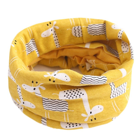 Spring Autumn Winter Children Cotton Scarf For 0-10 Years Old Kids Boy Girl Neck Collar Baby Cartoon Scarves Fashion Warm Collar