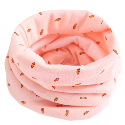 Spring Autumn Winter Children Cotton Scarf For 0-10 Years Old Kids Boy Girl Neck Collar Baby Cartoon Scarves Fashion Warm Collar