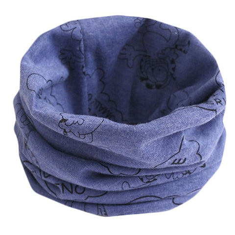Spring Autumn Winter Children Cotton Scarf For 0-10 Years Old Kids Boy Girl Neck Collar Baby Cartoon Scarves Fashion Warm Collar