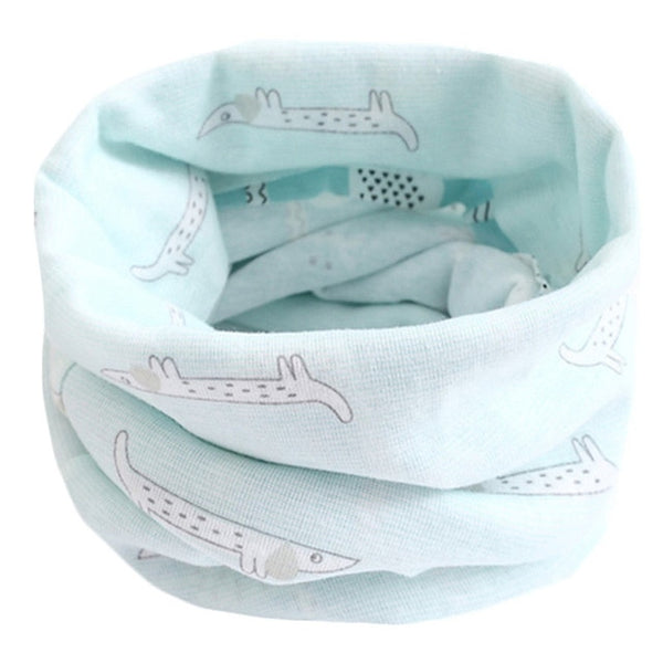 Spring Autumn Winter Children Cotton Scarf For 0-10 Years Old Kids Boy Girl Neck Collar Baby Cartoon Scarves Fashion Warm Collar