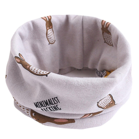 Spring Autumn Winter Children Cotton Scarf For 0-10 Years Old Kids Boy Girl Neck Collar Baby Cartoon Scarves Fashion Warm Collar