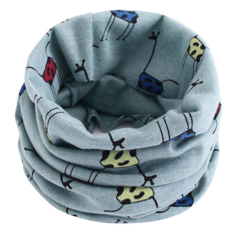 Spring Autumn Winter Children Cotton Scarf For 0-10 Years Old Kids Boy Girl Neck Collar Baby Cartoon Scarves Fashion Warm Collar