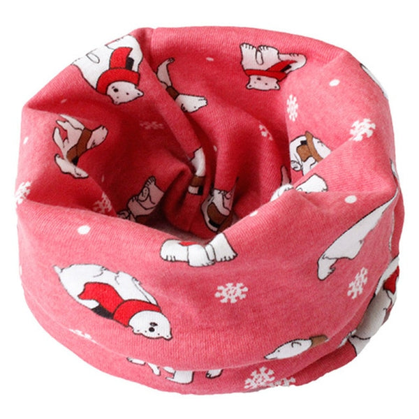 Spring Autumn Winter Children Cotton Scarf For 0-10 Years Old Kids Boy Girl Neck Collar Baby Cartoon Scarves Fashion Warm Collar