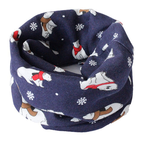 Spring Autumn Winter Children Cotton Scarf For 0-10 Years Old Kids Boy Girl Neck Collar Baby Cartoon Scarves Fashion Warm Collar