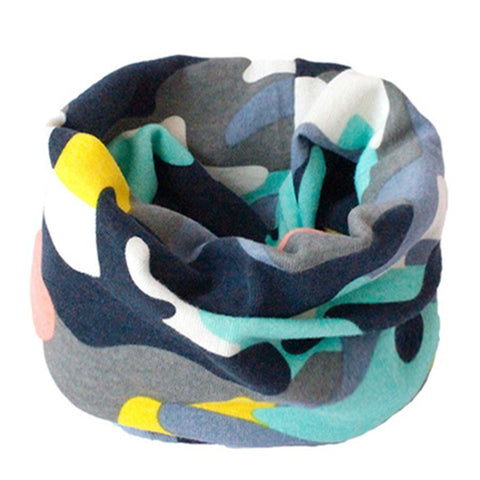 Spring Autumn Winter Children Cotton Scarf For 0-10 Years Old Kids Boy Girl Neck Collar Baby Cartoon Scarves Fashion Warm Collar