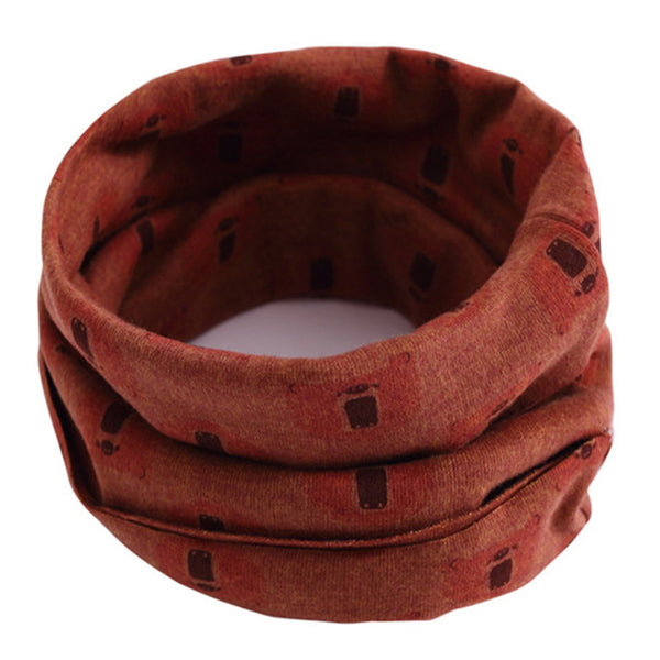 Spring Autumn Winter Children Cotton Scarf For 0-10 Years Old Kids Boy Girl Neck Collar Baby Cartoon Scarves Fashion Warm Collar