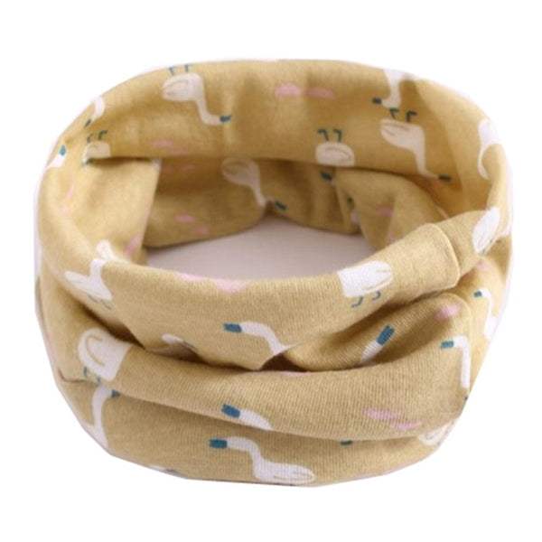 Spring Autumn Winter Children Cotton Scarf For 0-10 Years Old Kids Boy Girl Neck Collar Baby Cartoon Scarves Fashion Warm Collar