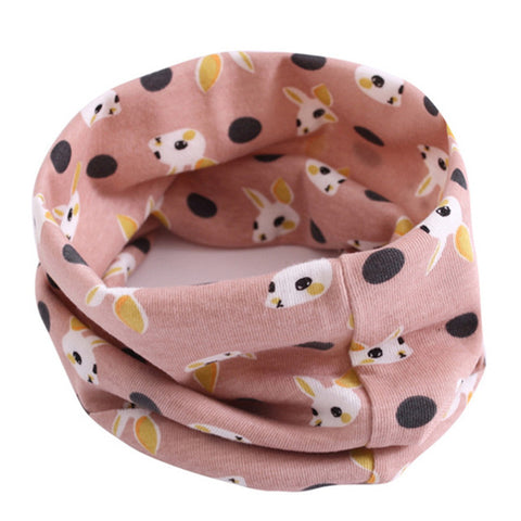 Spring Autumn Winter Children Cotton Scarf For 0-10 Years Old Kids Boy Girl Neck Collar Baby Cartoon Scarves Fashion Warm Collar
