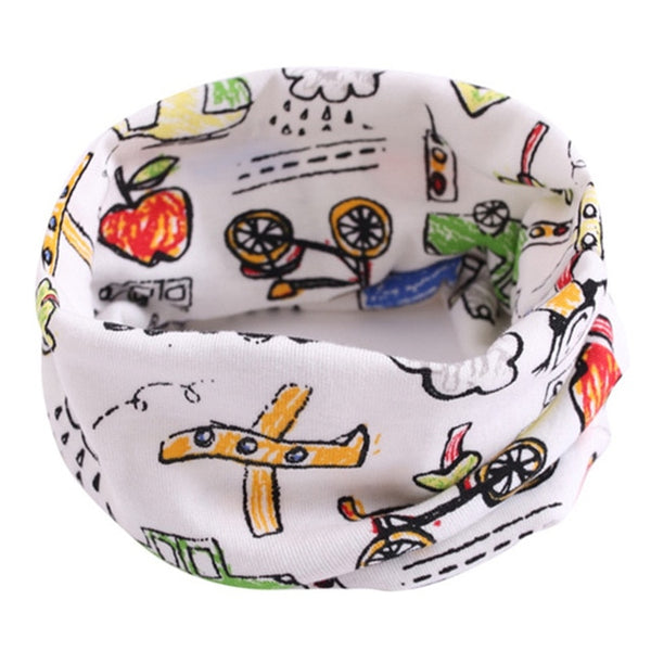 Spring Autumn Winter Children Cotton Scarf For 0-10 Years Old Kids Boy Girl Neck Collar Baby Cartoon Scarves Fashion Warm Collar