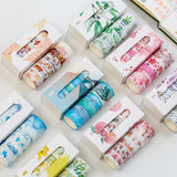 5 Pcs/Box Beautiful Flower washi tape DIY decoration scrapbooking planner masking tape adhesive tape label sticker stationery