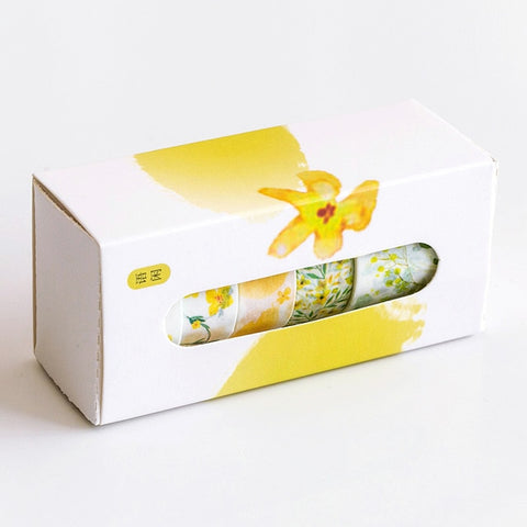 5 Pcs/Box Beautiful Flower washi tape DIY decoration scrapbooking planner masking tape adhesive tape label sticker stationery