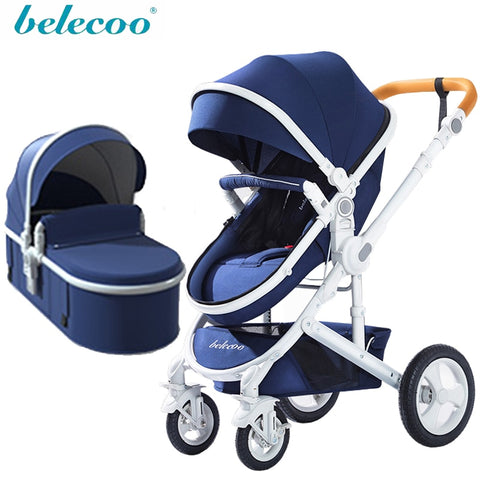 belecoo baby stroller High landscape 2 in 1 baby car two way baby stroller folding portable trolley - THE PLACE TO BE !!