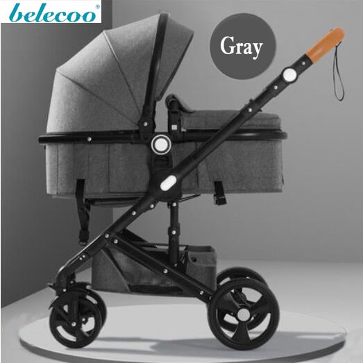 belecoo baby stroller High landscape 2 in 1 baby car two way baby stroller folding portable trolley