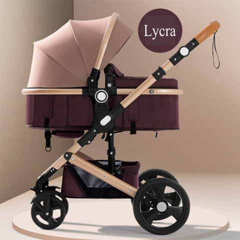 belecoo baby stroller High landscape 2 in 1 baby car two way baby stroller folding portable trolley