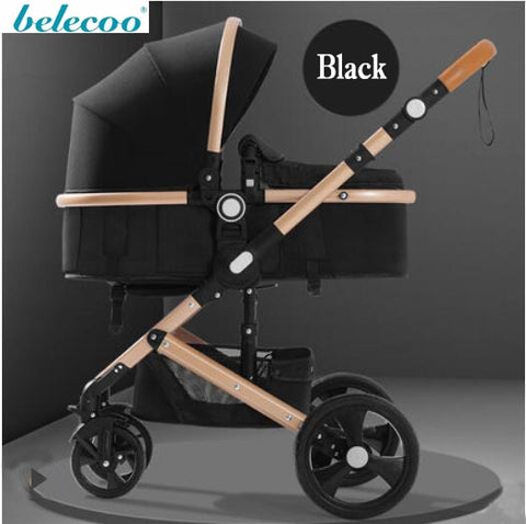 belecoo baby stroller High landscape 2 in 1 baby car two way baby stroller folding portable trolley