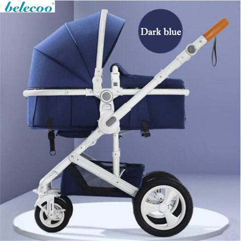 belecoo baby stroller High landscape 2 in 1 baby car two way baby stroller folding portable trolley