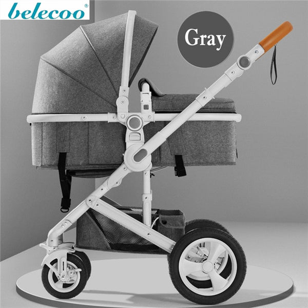 belecoo baby stroller High landscape 2 in 1 baby car two way baby stroller folding portable trolley