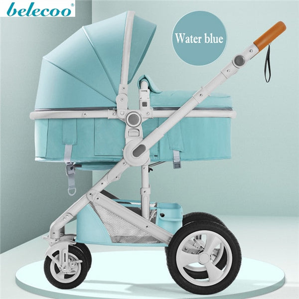 belecoo baby stroller High landscape 2 in 1 baby car two way baby stroller folding portable trolley