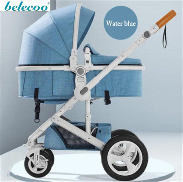 belecoo baby stroller High landscape 2 in 1 baby car two way baby stroller folding portable trolley