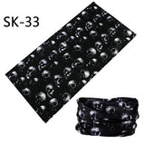 Skull Design Series Scarf Variety Tube Half Face Mask Halloween Headband Bandana Headwear Bicycle Head Scarf Snowboard Headscarf - THE PLACE TO BE !!