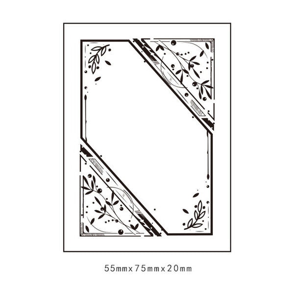 Mr Paper Vintage Retro Style Flower Frame Border Series Wooden Rubber Stamps for Scrapbooking Deco Craft Wooden Stamps Big Size