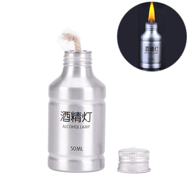 50ml Chemistry Alcohol Burner Lamp Portable Metal Alcohol Lamp Lab Equipment Heating Laborotary Supplies