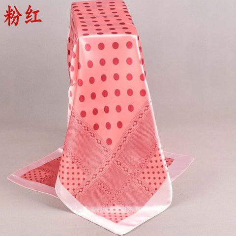 Large Hijab Scarf For Women Flower Print Silk Satin Head Scarfs Female 90*90cm Fashion Kerchief Square Shawl Scarves For Ladies