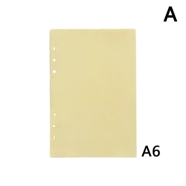 6holes A5 A6 Fashion Colorful  filler papers Loose-Leaf Notebook Accessories Solid Color Planner Inners Filler Papers 40 sheets