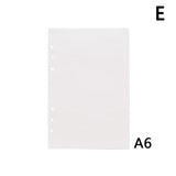 6holes A5 A6 Fashion Colorful  filler papers Loose-Leaf Notebook Accessories Solid Color Planner Inners Filler Papers 40 sheets