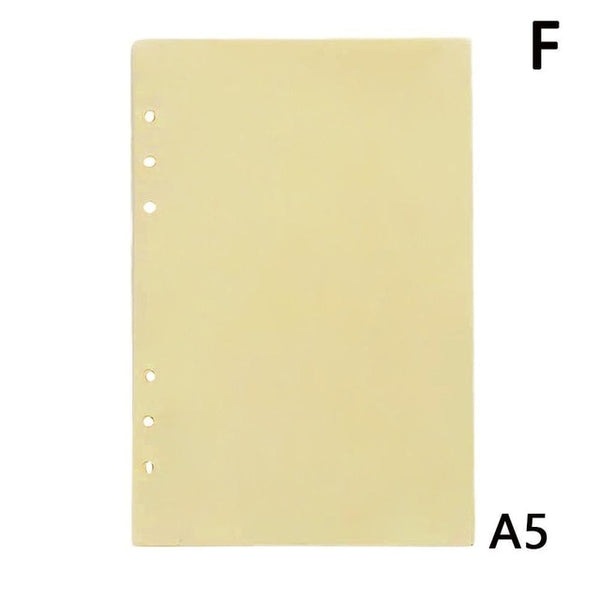 6holes A5 A6 Fashion Colorful  filler papers Loose-Leaf Notebook Accessories Solid Color Planner Inners Filler Papers 40 sheets