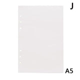 6holes A5 A6 Fashion Colorful  filler papers Loose-Leaf Notebook Accessories Solid Color Planner Inners Filler Papers 40 sheets