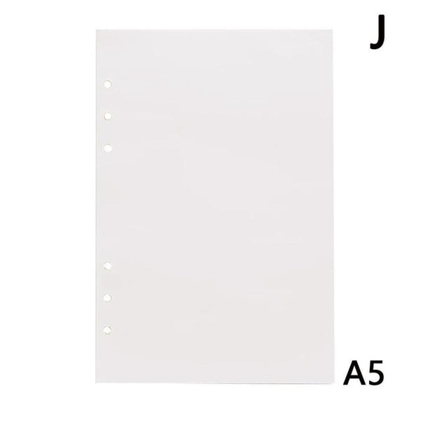 6holes A5 A6 Fashion Colorful  filler papers Loose-Leaf Notebook Accessories Solid Color Planner Inners Filler Papers 40 sheets