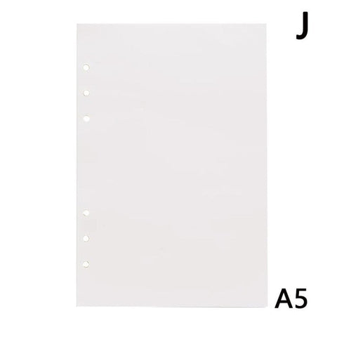 6holes A5 A6 Fashion Colorful  filler papers Loose-Leaf Notebook Accessories Solid Color Planner Inners Filler Papers 40 sheets