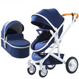 Adjustable Luxury Baby Stroller 3 in 1 Portable High Landscape Reversible Stroller Hot Mom Pink Stroller Travel Pram Pushchair - THE PLACE TO BE !!