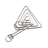 8pcs/Set Materials Metal Montessori Puzzle Wire IQ Mind Brain Teaser Puzzles for Children Adults Anti-Stress Reliever Toys Gifts