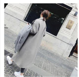 2019 New Ladies' jacket Fashion Single Breasted Slim Women Autumn Winter Wool Coat Long Wool Coat Spring Autumn Women Wool Coat - THE PLACE TO BE !!