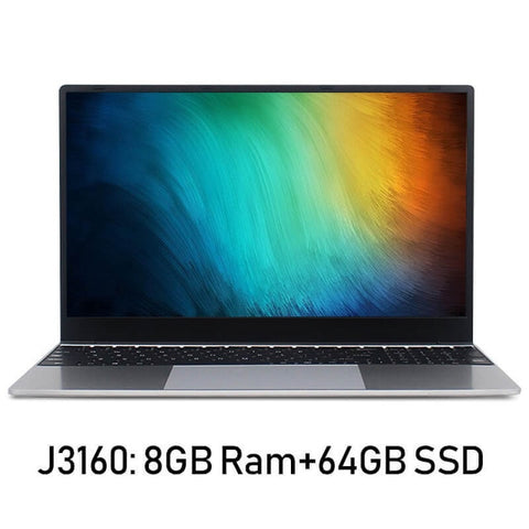 Intel Core i7 Notebook Computer 15.6 inch 8GB RAM 256GB/512GB/1TB SSD J3160 Quad Core Laptops With FHD Display Ultrabook