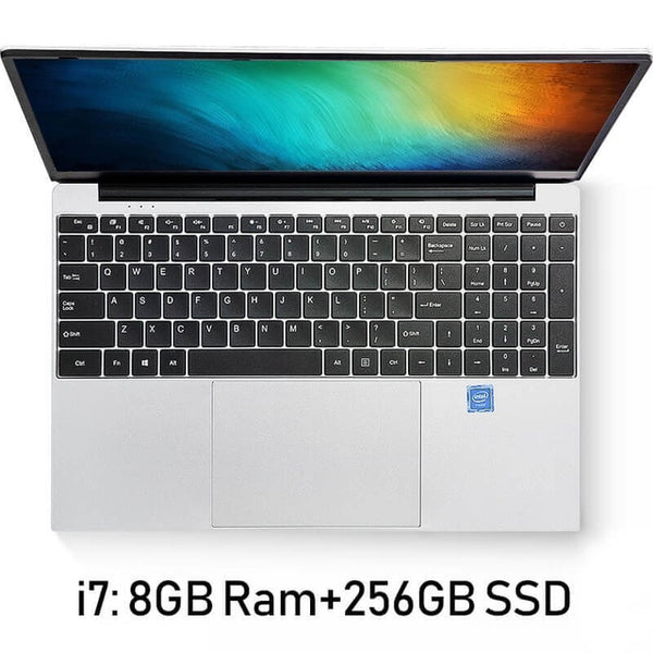 Intel Core i7 Notebook Computer 15.6 inch 8GB RAM 256GB/512GB/1TB SSD J3160 Quad Core Laptops With FHD Display Ultrabook