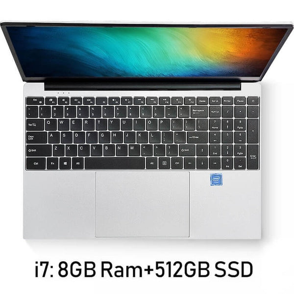 Intel Core i7 Notebook Computer 15.6 inch 8GB RAM 256GB/512GB/1TB SSD J3160 Quad Core Laptops With FHD Display Ultrabook