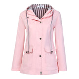 Raincoat Women Plus Size Waterproof Windproof Hooded Camping Tour Rain Coat Non-disposable Capa de chuva Regenhoes Dropship /C