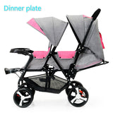 Baby Twin Stroller Front and Rear Seat Flat Lie Double Stroller Portable Folding Baby Stroller 2 In 1 Newborn Twins Baby Cart - THE PLACE TO BE !!