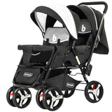 Baby Twin Stroller Front and Rear Seat Flat Lie Double Stroller Portable Folding Baby Stroller 2 In 1 Newborn Twins Baby Cart - THE PLACE TO BE !!