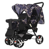 Baby Twin Stroller Front and Rear Seat Flat Lie Double Stroller Portable Folding Baby Stroller 2 In 1 Newborn Twins Baby Cart - THE PLACE TO BE !!
