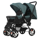 Baby Twin Stroller Front and Rear Seat Flat Lie Double Stroller Portable Folding Baby Stroller 2 In 1 Newborn Twins Baby Cart - THE PLACE TO BE !!
